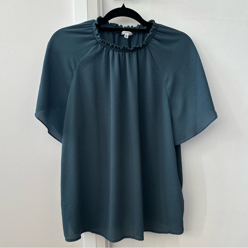 Reitmans Signature Teal Blouse (US XL)